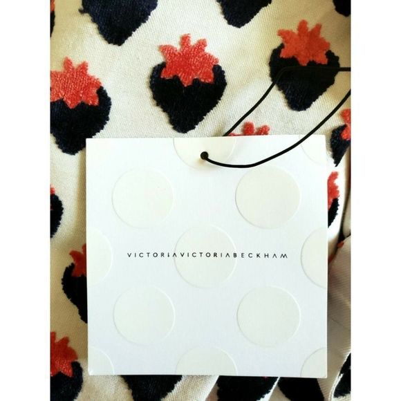 VICTORIA BECKHAM New Strawberry Jacquard Dress - Picture 9 of 10